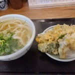 Mengokoro Nishibei - 天ぷらうどん（讃岐天・７００円）