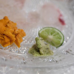 うを徳 - 【殽（さかな）】：〔臠（さしみ）〕、《豆州（いづ）》の"山葵（わさび）"