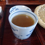 梅庵 - そば湯割り