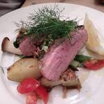 サッポリーニ - 鴨胸肉のロースト　ニラねぎ風味
