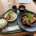 軽食喫茶 プラタナス - 中華唐揚げ定食【2023.6】