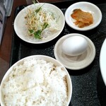 谷記 - ﾏｰﾎﾞｰ豆腐定食の左側