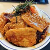 Katsuya - 豚カルビ焼肉とチキンカツ合い盛り丼