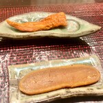 青空 - 追加　バチコと炙り唐墨　飲んでしまう