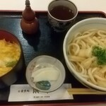 浜市 - 麺セット（刻み揚うどん、ミニ玉子丼）