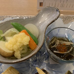Karuizawa Kappou Kei - 蒸し野菜、もずく