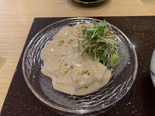 Karuizawa Kappou Kei - Sashimi of Sea Bream with Walnut Sauce