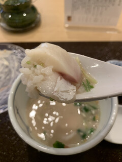 Karuizawa Kappou Kei - Sea Bream Chazuke – Close-up with a Ladle