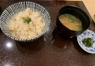 Karuizawa Kappou Kei - Ginger Takikomi Rice, Miso Soup, and Pickles