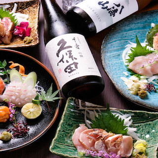 Cheers with drinks that complement your dishes, including sake and whiskey