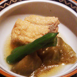 桔梗屋 - 厚揚げと茄子の焚物