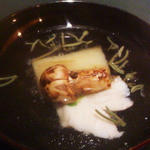 桔梗屋 - 松茸・焼き茄子・クエの吸い物