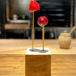 薪鳥新神戸 - 苺とチェリーの果実飴