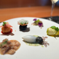 インカメラ コン テラッツァ - ＜Antipasto＞
                旬の前菜6種類の盛り合わせ
                
                白いお皿に色とりどりの前菜が美しい〜♡(*´ω｀*)