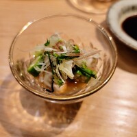 寿司処 しん - 北海道のカキ、たまねぎポン酢