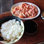 焼肉ハウス 龍天鴻 - 料理写真:ホルモン定食味噌汁なし（￥550）