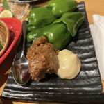 Nihonshu Wain Nombee Ebisu - 新鮮なピーマンだから美味しい味噌マヨピーマン。