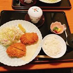 日本料理 若狭 - ひれかつ御膳（２ケ）