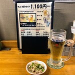 Choi Nomi Dokoro Hambee - ちょい飲みセット１杯目は生ビール