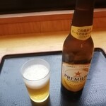 のめこい湯 レストラン - でも、ノンアルコールビールです。