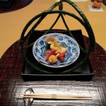 日本料理 木の花 - 前菜とセッティング