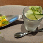 epice Dessert et Cuisine - 鮎のムースとマンゴー