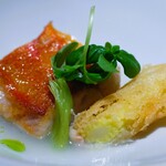 アコルドゥ - 魚とベニエ　二枚貝と土の香り