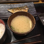 Sumibiyaki Himonoteishoku Shimpachi Shokudou - さば文化干し焼き定食