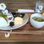 jamaki cafe - 農家のおにぎりセット　ドリンク代＋250円
