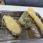 天麩羅処ひらお - あじわい定食　890円　なす、ピーマン、いか