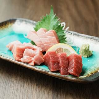 Delight in the freshest raw bluefin tuna carefully selected by a discerning eye