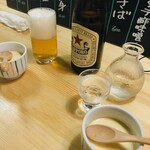 豊前裏打会 饂飩酒場さるぅ - 赤星とジャパン
            お通しは茶碗蒸し