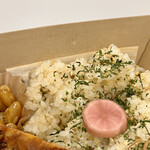 アルプスごはん - アルプスごはん弁当(\1,300) 経木で調湿