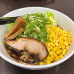 真武咲弥 - 炙り醤油玄米麺(\1,300) キャベツ(\130)