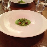 La Cime - コリアンダーのムース。
