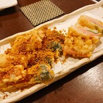 ひまか島食堂　鈴河 - カレー粉まぶしの天ぷらうまし