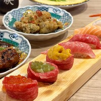 黄金出汁しゃぶと江戸前寿司 肉のあさつ 梅田お初天神店 - 