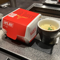 東京焼肉いのうえ 銀座店 - 肉料理:黒毛和牛デニッシュサンド