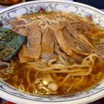 春木屋 - 中華そばうすめチャーシュー抜き麺オーバーボイル