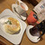 むさしの森珈琲 - 料理写真:食後にパンケーキとアップルフラワリーシナモン