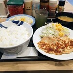 松屋 - チキン定食肉4枚(ライス特盛)780円