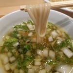 一番だしラーメン しんせん - つけ汁につけて！