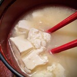 豆腐料理 双葉 - お味噌汁も勿論お豆腐