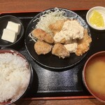 Jonino karaage senba doujou - 230616金　大阪　ジョニーのからあげ SENBA道場　ナンカラ定食850円