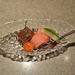旬彩和遊 楠 - デザート スイカ、さくらんぼ、水羊羹