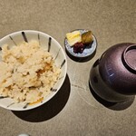 旬彩和遊 楠 - 鶏肉と新生姜の炊き込みご飯