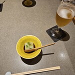 旬彩和遊 楠 - 先付と生ビール