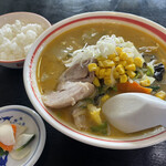 定食屋　王将 - 2023.6/18 みそﾗｰﾒﾝ(小ﾗｲｽ付)税込800円