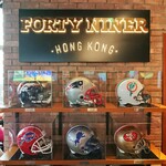 The American Club Hong Kong - NFL Helmets display