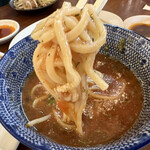 極濃湯麺 シントミ - 【2023.6.20(火)】麺をスープに浸けた